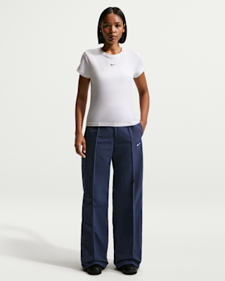 Женские  Nike Sportswear Everything Wovens Mid-Rise Open-Hem Pants