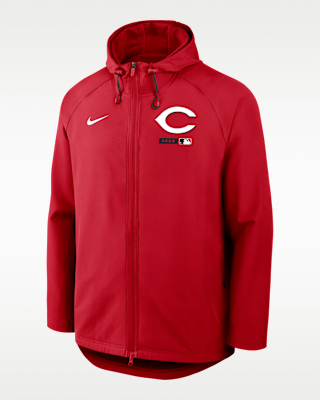 Мужская куртка Cincinnati Reds Authentic Collection Nike Therma-FIT MLB Full-Zip Hooded