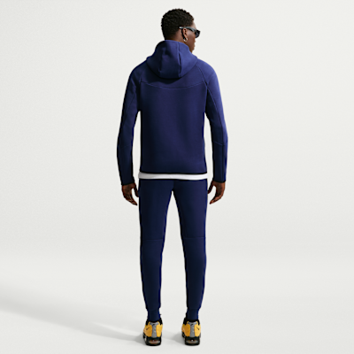 Nike Inter Milan Tech Fleece Windrunner Nike Tam Boy Fermuarlı Erkek Kapüşonlu Futbol Üstü görsel 5