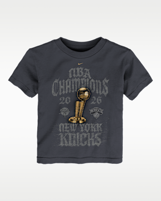 Детская футболка New York Knicks 2026 NBA Champions Nike Toddler NBA Locker Room
