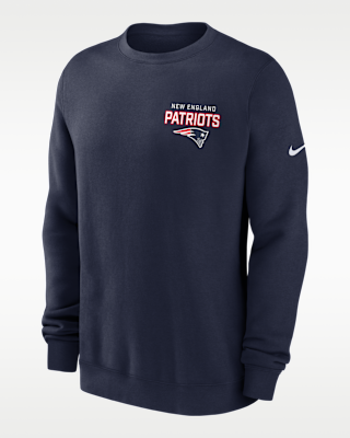 Мужские  New England Patriots Draw Block Club Nike NFL Pullover Crew