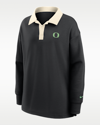 Женские Oregon Academic Nike Dri-FIT Oversized Long-Sleeve Polo