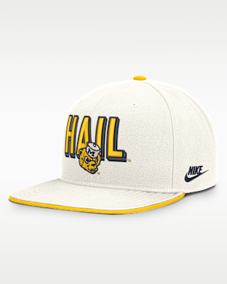 Мужские Michigan Legacy Letter Mascot Pro Nike Dri-FIT College Adjustable Hat