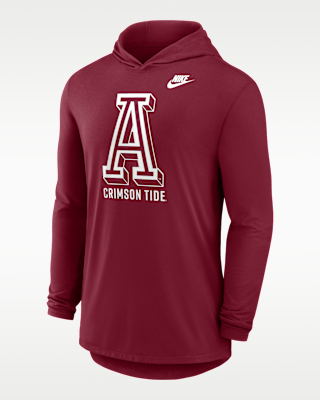 Мужская футболка Alabama Legacy Nike Dri-FIT College Long-Sleeve Hooded