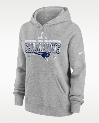 Женское худи New England Patriots 2026 AFC Champions Trophy Collection Club Nike NFL Pullover Hoodie