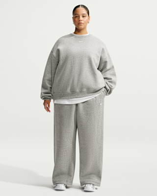 Женские Nike Studio Fleece Medium Weight Mid-Rise Wide-Leg Pants
