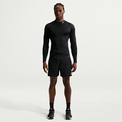Nike Pro Dri-FIT Balıkçı Yakalı Uzun Kollu Erkek Fitness Üstü görsel 4