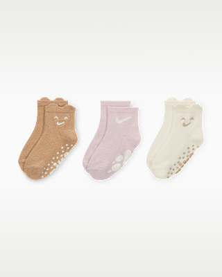Детские носки Nike Cozy Comfort Baby Ribbed Gripper Socks (3 Pairs)