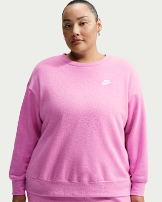 Женский свитшот Nike Sportswear Club Fleece Loose Crew-Neck (Plus Size)