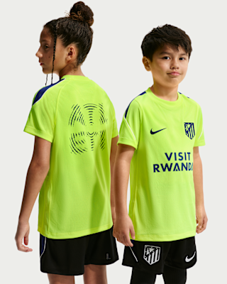 Детские шорты Atlético Madrid Strike Big Kids' Nike Soccer Dri-FIT Short-Sleeve Top
