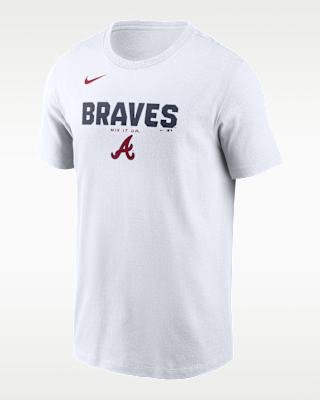 Мужская футболка Atlanta Braves Bold Team Name Nike MLB