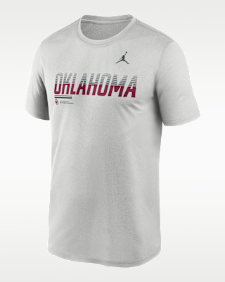 Мужская футболка Oklahoma Sideline Legend Jordan Brand Dri-FIT College