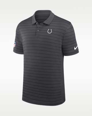 Мужские  Indianapolis Colts Rivalries Collection Sideline Victory Striped Nike Dri-FIT NFL Polo