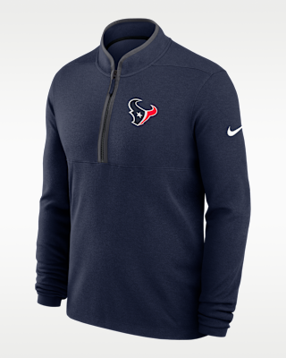 Мужские  Houston Texans Logo Victory Nike Dri-FIT NFL 1/2-Zip Long-Sleeve Top