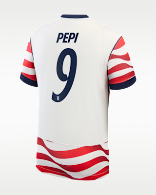 Мужские джерси Ricardo Pepi USMNT 2026 Stadium Home Nike Dri-FIT Soccer Jersey