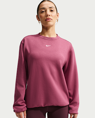 Женский свитшот Nike Studio Fleece Sport Dri-FIT Crew-Neck