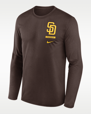 Мужская футболка San Diego Padres 2-Hit Legend Nike Dri-FIT MLB Long-Sleeve