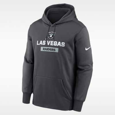 Las Vegas Raiders Toss Sweep Men’s Nike Therma NFL Pullover Hoodie