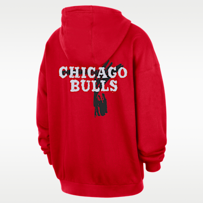 Hoodie pullover NBA Jordan Club Premium Chicago Bulls Courtside para homem