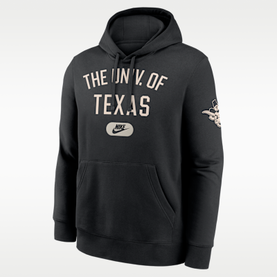 Sudadera con gorro sin cierre universitaria Nike para hombre Texas Club