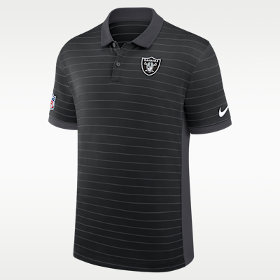 Las Vegas Raiders Sideline Victory Stripe Men's Nike Dri-FIT NFL Polo