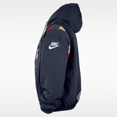 Cleveland Cavaliers Hardwood Classics Men's Nike Therma-FIT NBA 1/2-Zip Hoodie