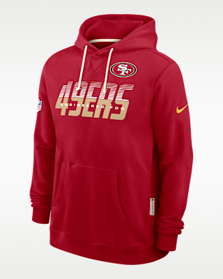 Мужское худи San Francisco 49ers Sideline Standard Issue Nike Dri-FIT NFL Pullover Hoodie