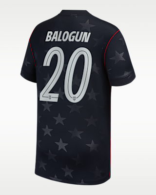 Детские джерси Folarin Balogun USMNT 2026 Stadium Away Big Kids' Nike Dri-FIT Soccer Jersey