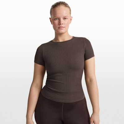 Camisola de manga curta NikeSKIMS Ribbed Seamless para mulher