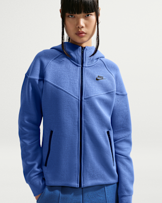 Женское худи Nike Sportswear Tech Fleece Windrunner Full-Zip Hoodie для бега