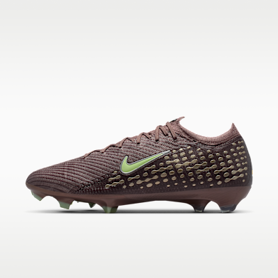 Nike Mercurial Vapor 16 Elite in Plum Eclipse and Metallic Silver, Kylian Mbappé edition firm-ground low-top football boot