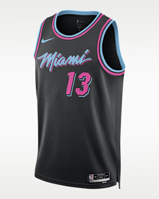 Мужские джерси Bam Adebayo Miami Heat City Edition Nike NBA Swingman Jersey