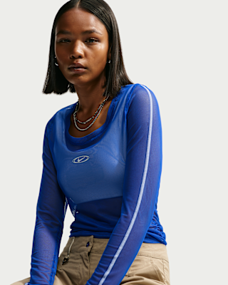 Женские Nike Sportswear Slim Long-Sleeve Sheer Top