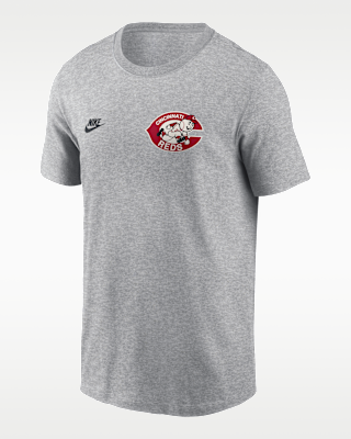 Мужская футболка Cincinnati Reds Cooperstown 2-Hit Large Logo Nike MLB