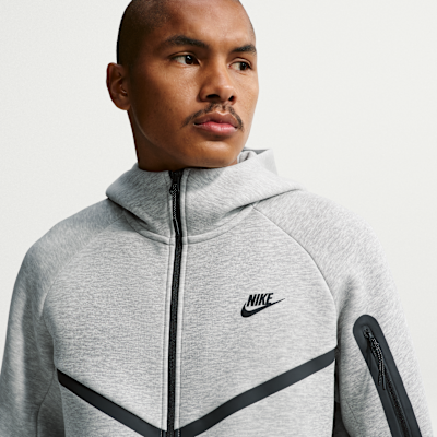Nike Tech Fleece Windrunner Tam Boy Fermuarlı Erkek Ceketi görsel 3