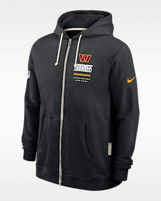 Мужское худи Washington Commanders Sideline Standard Issue Nike Dri-FIT NFL Full-Zip Hoodie