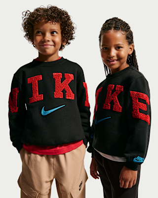Детские Nike Club Little Kids' Chenille Fleece Crew