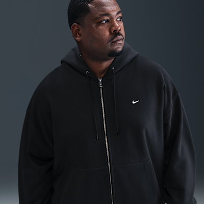 Nike Solo Swoosh Tam Boy Fermuarlı Fleece Erkek Kapüşonlu Üstü görsel 6