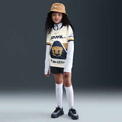 Pumas UNAM 2025/26 Stadium Home Big Kids' Nike Dri-FIT Soccer Replica Jersey