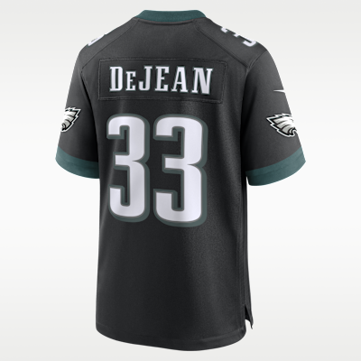 Jersey Nike de la NFL Game para hombre Cooper DeJean Philadelphia Eagles