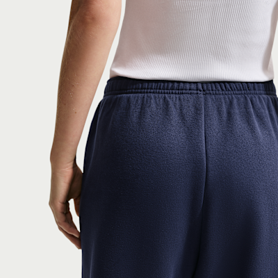 Nike Studio Fleece Orta Kalınlıkta Yüksek Belli Oversize Dar Paça Kadın Eşofman Altı görsel 3