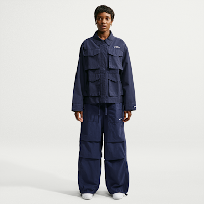 Nike Paris Saint-Germain Everything Wovens Deplasman Nike Sportswear Kadın Kargo Futbol Ceketi görsel 4