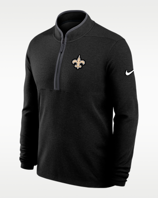 Мужские  New Orleans Saints Logo Victory Nike Dri-FIT NFL 1/2-Zip Long-Sleeve Top