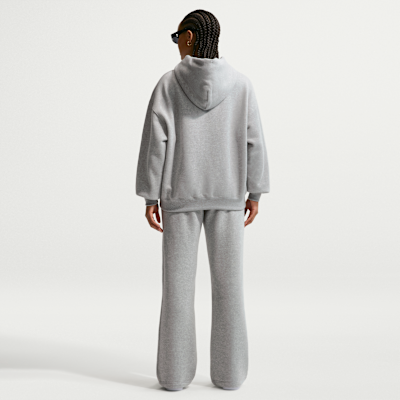 Nike Studio Fleece Orta Kalınlıkta Fermuarlı Oversize Kapüşonlu Kadın Sweatshirt'ü görsel 5