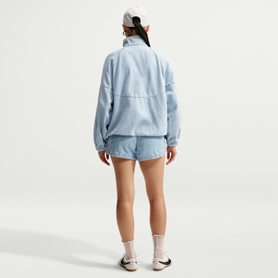 Nike Sportswear Tempo Normal Belli Denim Kadın Şortu görsel 5
