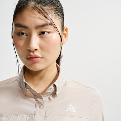 Nike ACG Aireez Düğmeli Uzun Kollu Kadın Arazi Koşusu Üstü görsel 3