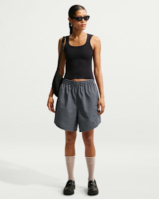 Женские шорты Nike Sportswear Oversized Mid-Rise Woven Shorts