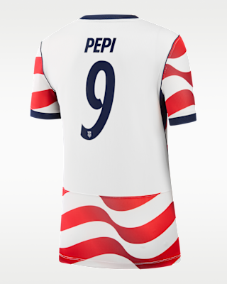 Женские джерси Ricardo Pepi USMNT 2026 Stadium Home Nike Dri-FIT Soccer Jersey