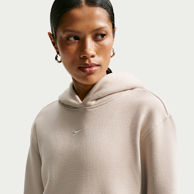 Nike Studio Fleece Orta Kalınlıkta Kapüşonlu Kadın Sweatshirt'ü görsel 3
