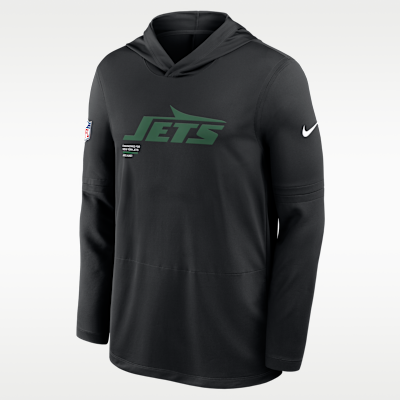 Playera de manga larga Nike Dri-FIT de la NFL con gorro para hombre New York Jets Pure Fury Sideline